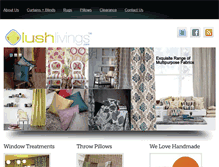 Tablet Screenshot of lushlivings.com